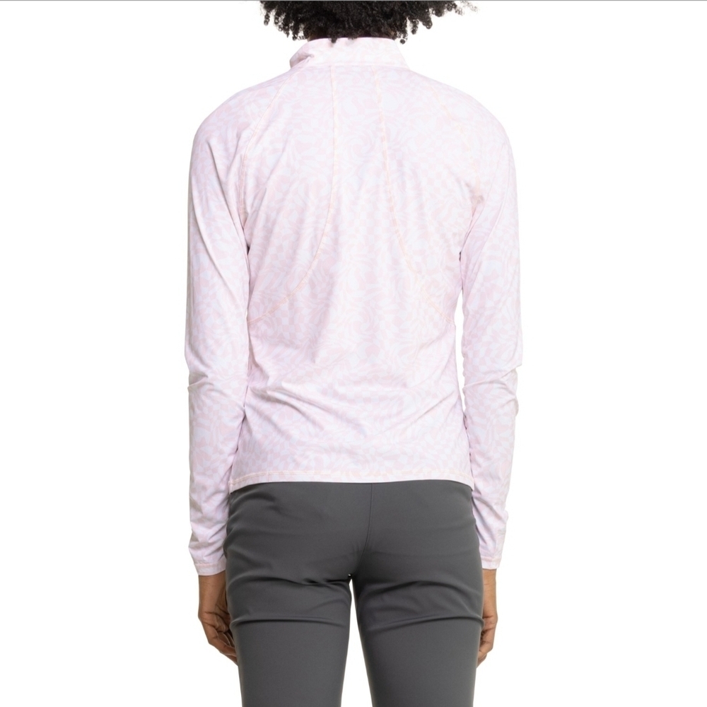 G/fore Womens Pink Distorted Cooling Golf Longsleeve Size L - Picture 10 of 10
